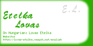 etelka lovas business card